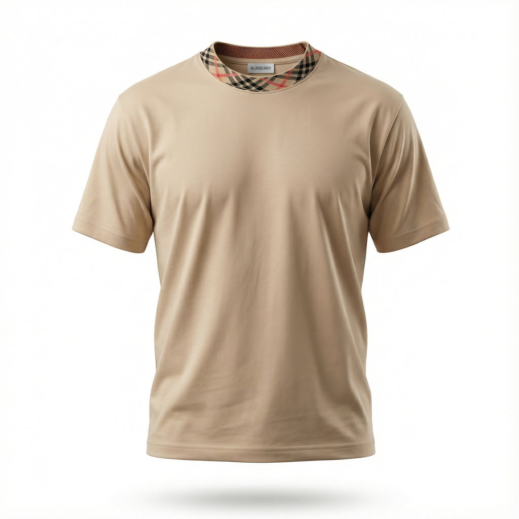 Burberry Ryan Relaxed Fit Check Crewneck Tee