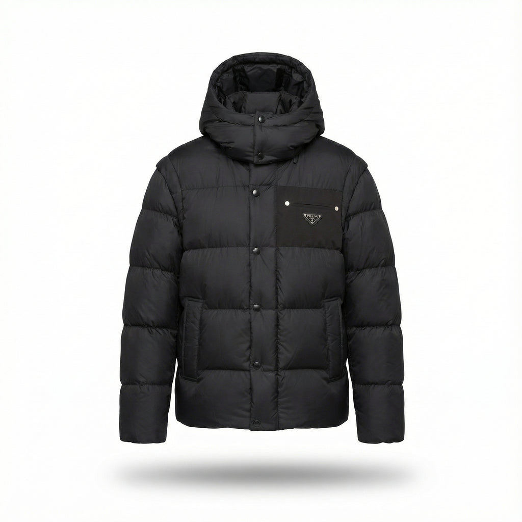 Prada Veste Manches Amovibles en Re-Nylon