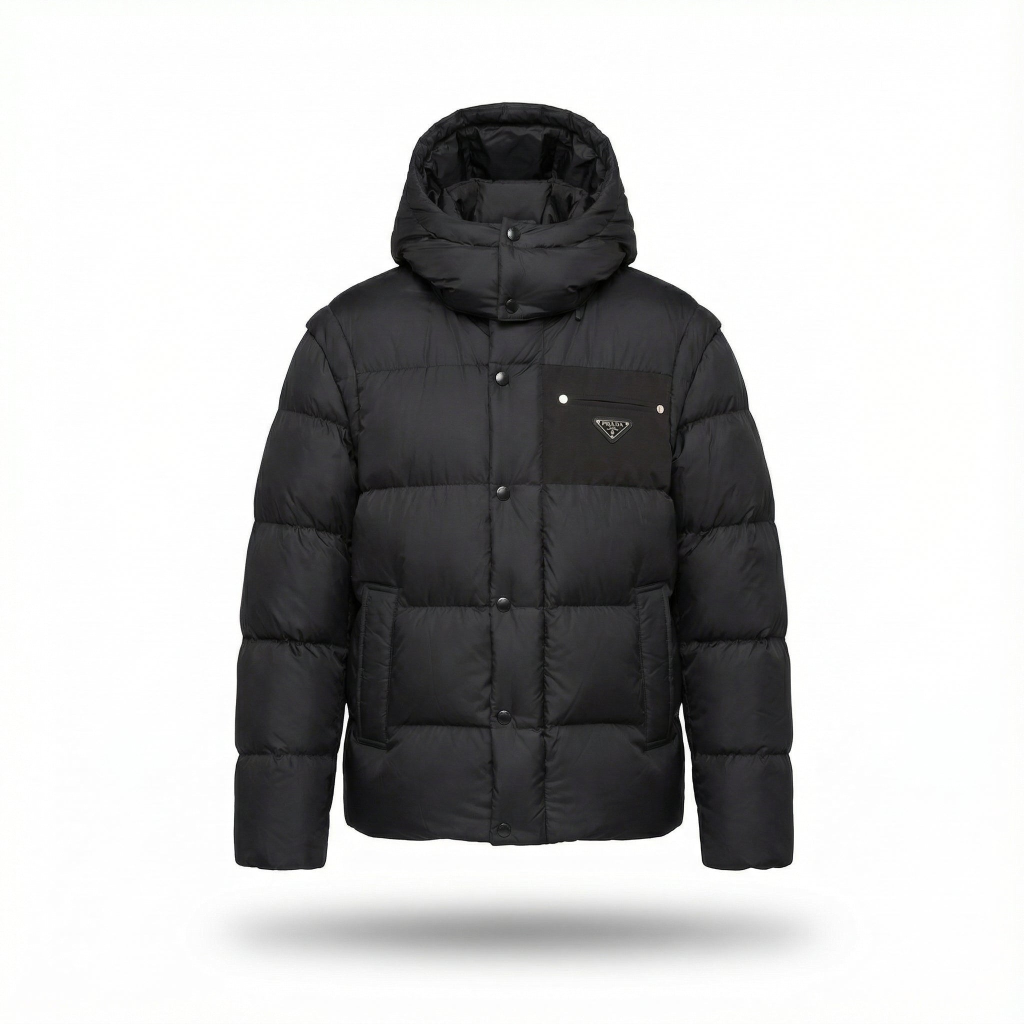 Prada Veste Manches Amovibles en Re-Nylon