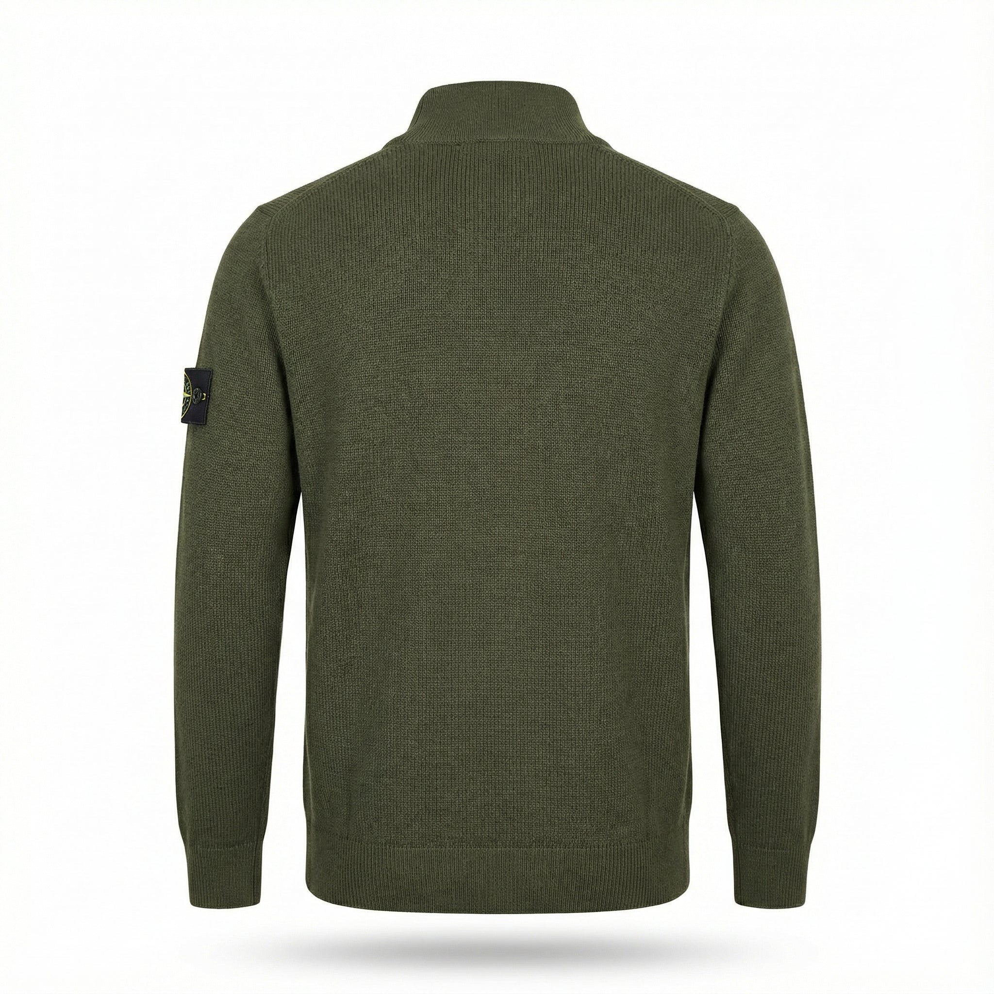 Stone Island Pull Demi-Zip en Laine