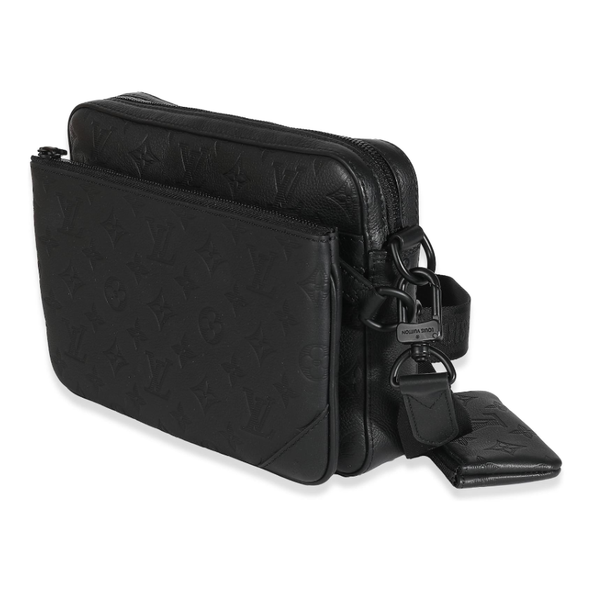 Louis Vuitton Noir Monogram Shadow Duo Messenger
