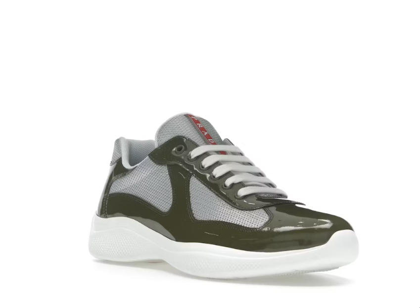 Prada America's Cup en cuir verni