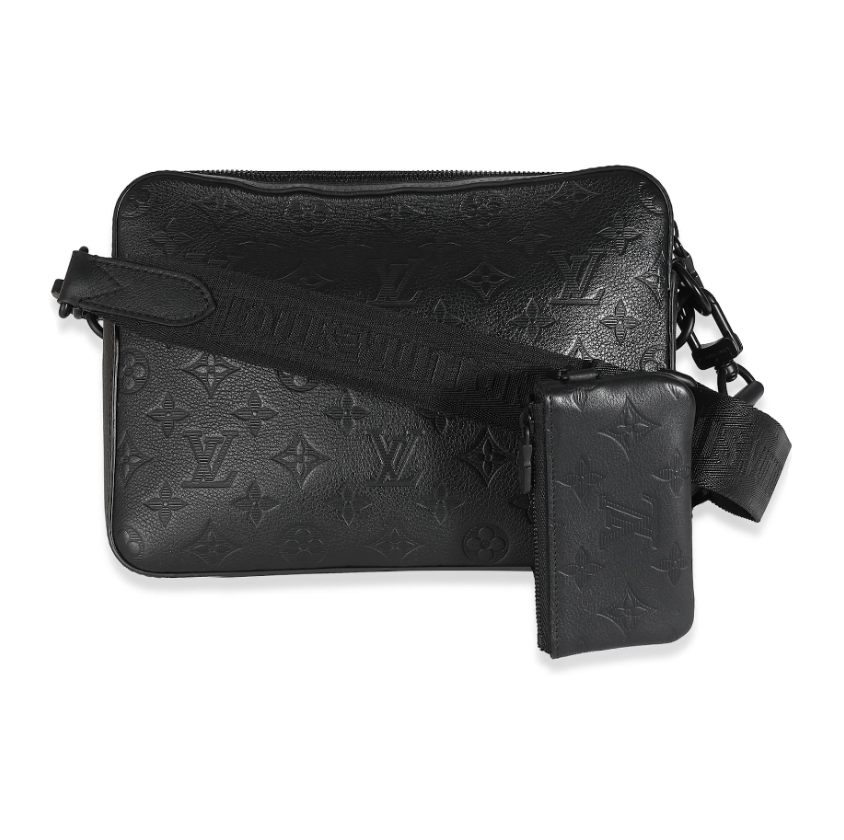 Louis Vuitton Noir Monogram Shadow Duo Messenger