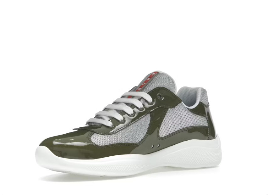 Prada America's Cup en cuir verni