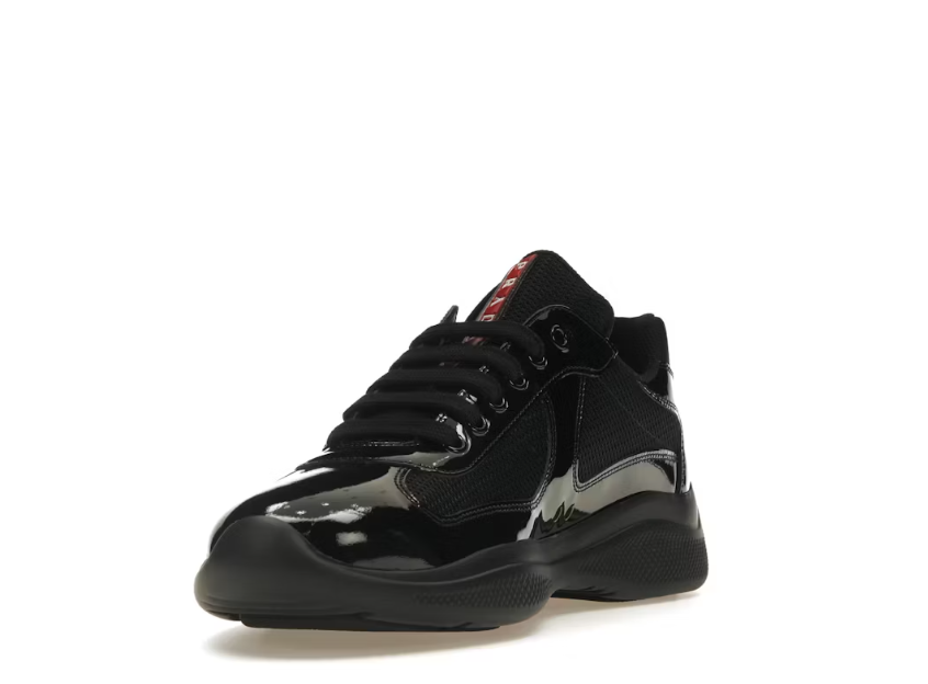 Prada America's Cup en cuir verni