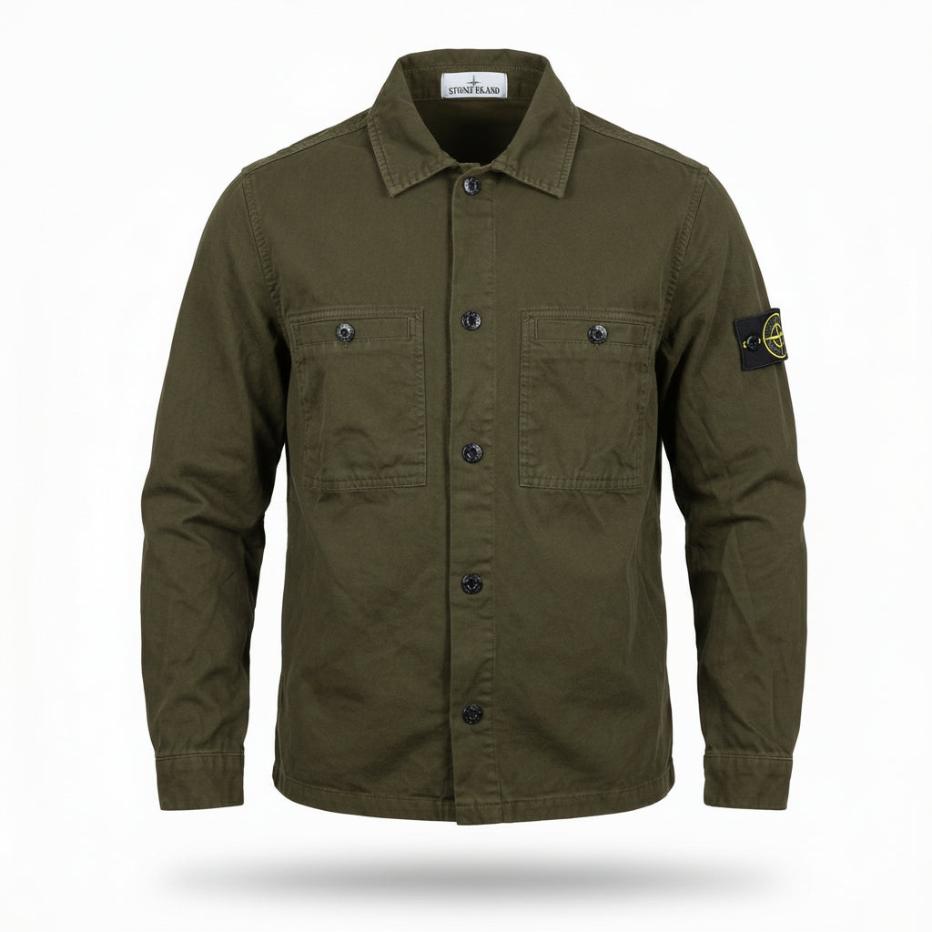 Stone Island Organic Panama Cotton Overshirt