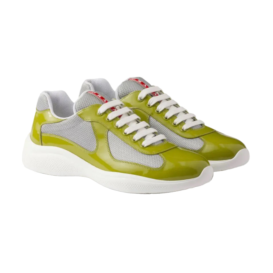 Prada America's Cup en cuir verni