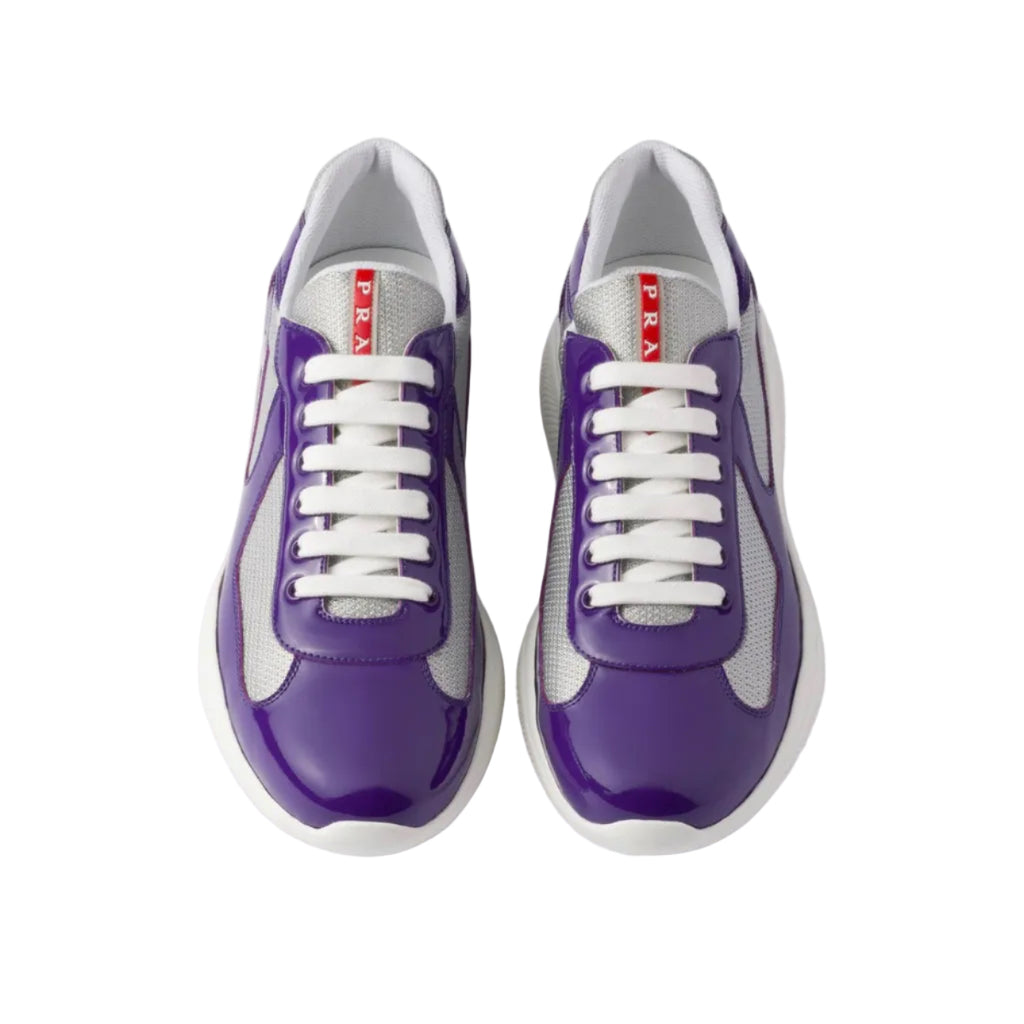 Prada America's Cup en cuir verni