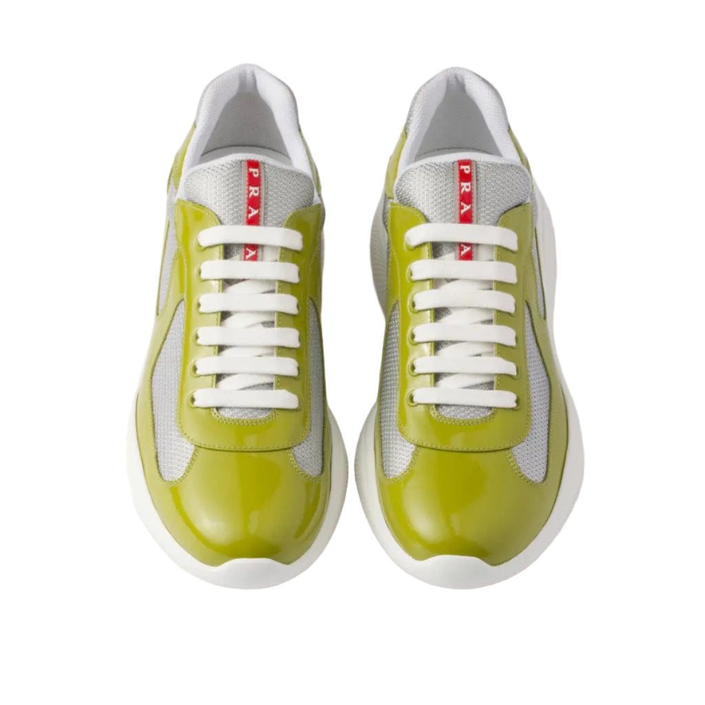 Prada America's Cup en cuir verni