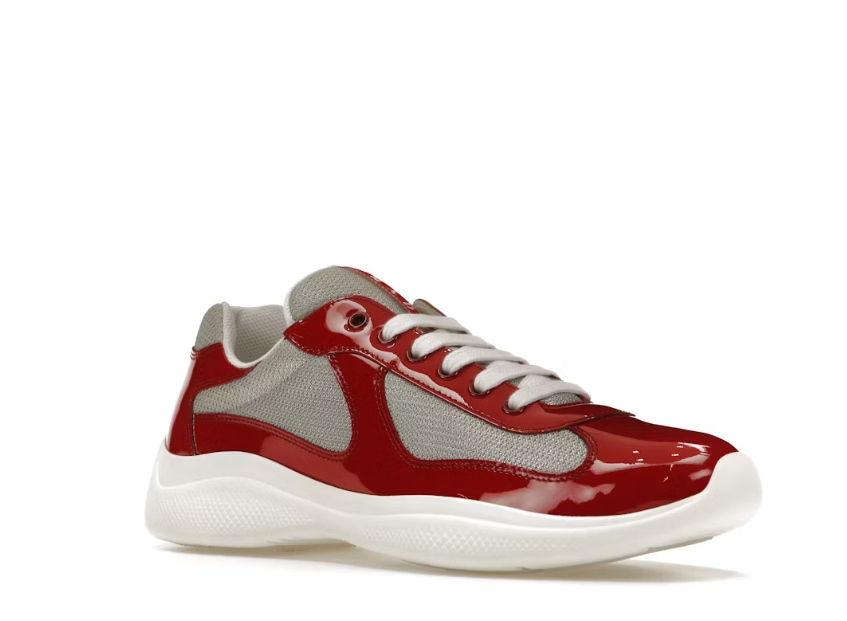 Prada America's Cup en cuir verni