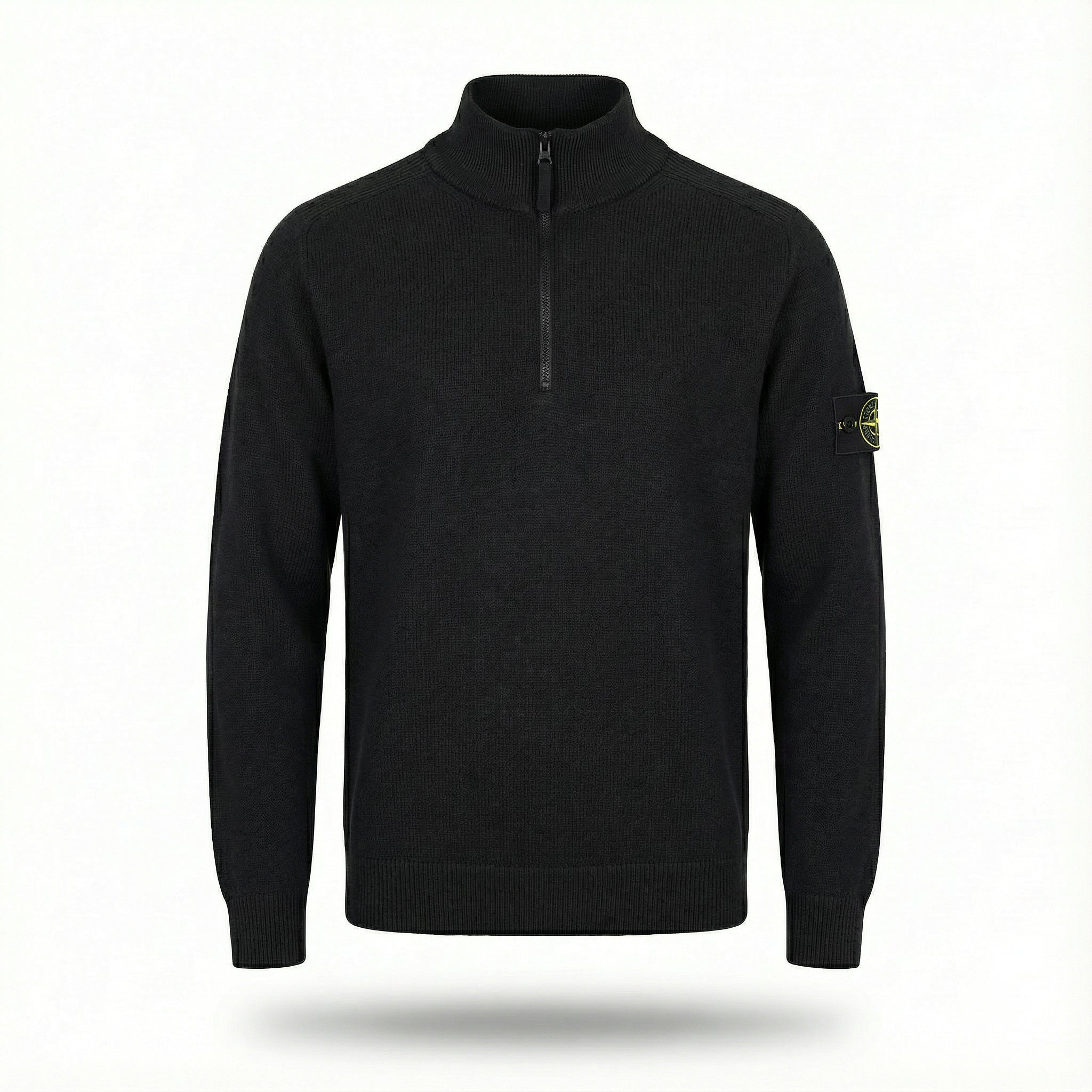 Stone Island Pull Demi-Zip en Laine